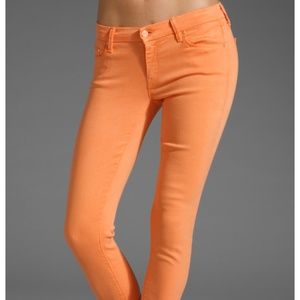 Mother denim the looker pop! In orange